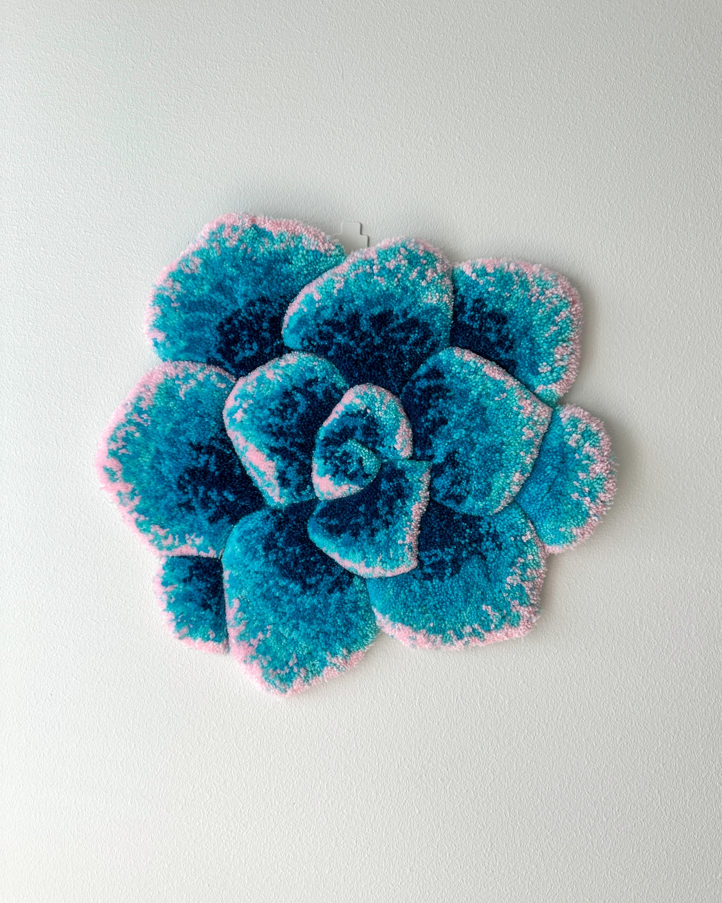 Blue Echeveria Leaf Wall - Rug