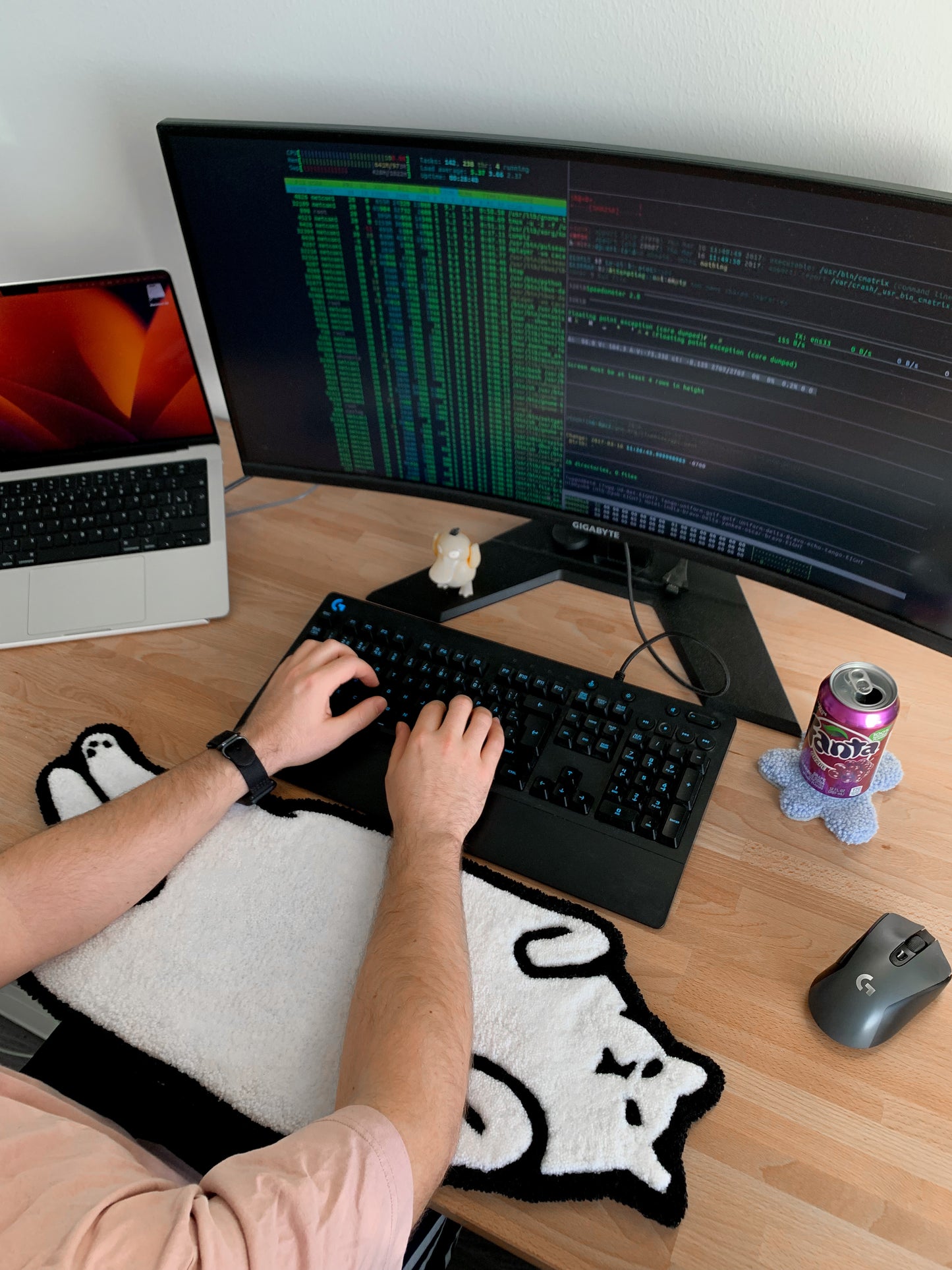 Chunky Cat Wrist Rest Rug [Made to order]